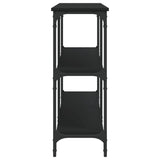 Console Table Black 200x29x75 cm Engineered Wood
