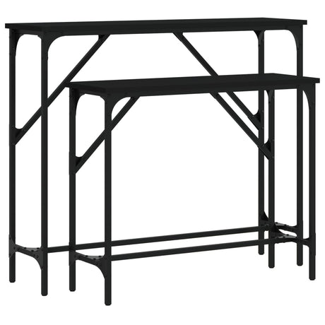 Console Tables 2 Pcs Engineered Wood