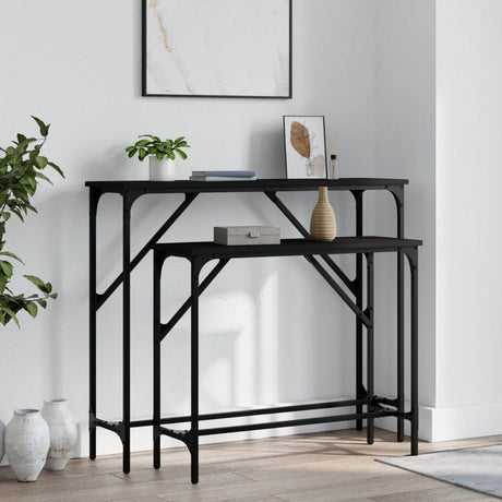 Console Tables 2 Pcs Engineered Wood