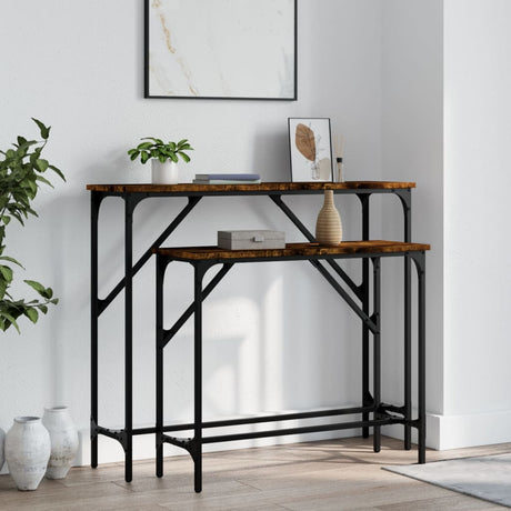 Console Tables 2 Pcs Engineered Wood