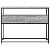 Console Table Grey Sonoma 100x40x75 cm Engineered Wood