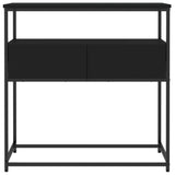 Console Table Black 75x40x75 cm Engineered Wood