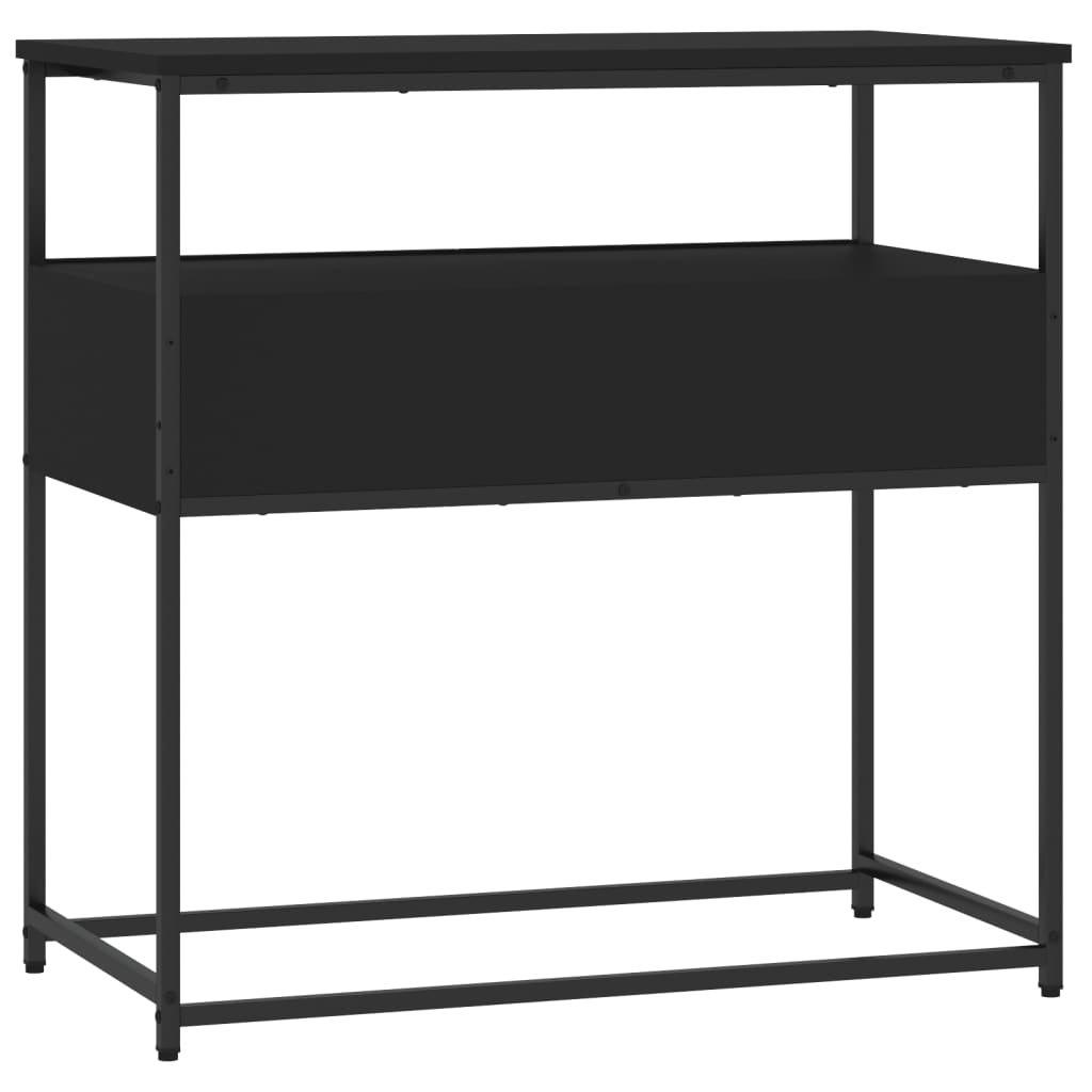 Console Table Black 75x40x75 cm Engineered Wood