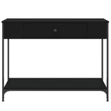 Console Table Black 100x34.5x75 cm Engineered Wood
