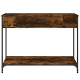 Console Table Smoked Oak 100x34.5x75 cm Engineered Wood