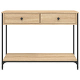 Console Table Sonoma Oak 100x34.5x75 cm Engineered Wood