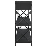 Console Table Black 100x28x75 cm Engineered Wood