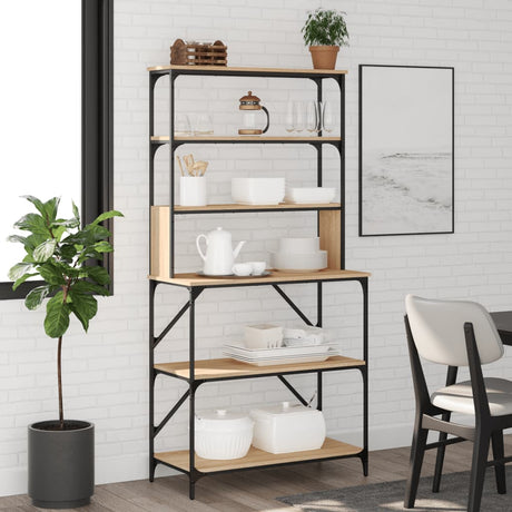 Baker's Rack 6-Tier 90X40X180 Cm Engineered Wood
