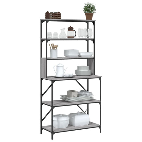 Baker's Rack 6-Tier 90X40X180 Cm Engineered Wood