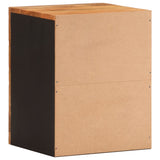 Bathroom Wall Cabinet Brown And Black Solid Wood Mango