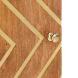 Bathroom Cabinet Brown And Black 38X33.5X58 Cm Solid Wood Mango