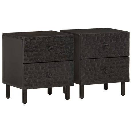 Bedside Cabinets 2 Pcs 40X33X46 Cm Solid Wood Acacia