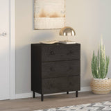 Side Cabinet 60X33X75 Cm Solid Wood Mango
