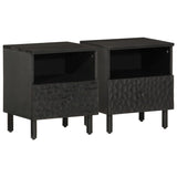 Bedside Cabinet 40X33X46 Cm Solid Wood Acacia