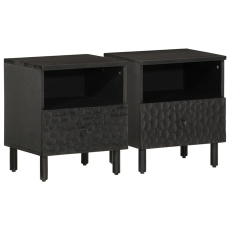 Bedside Cabinet 40X33X46 Cm Solid Wood Acacia