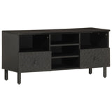 Tv Cabinet 100X33X46 Cm Solid Wood Acacia