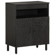 Side Cabinet 60X33X75 Cm Solid Wood Acacia