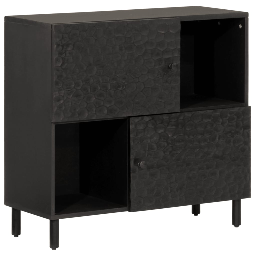 Side Cabinet 80X33X75 Cm Solid Wood Acacia