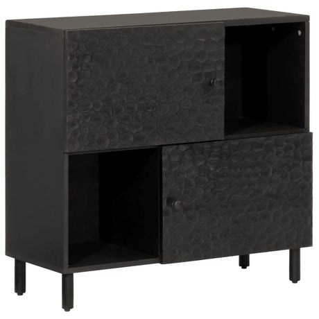 Side Cabinet 80X33X75 Cm Solid Wood Acacia