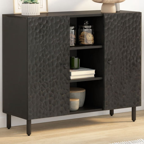 Side Cabinet 90X33X75 Cm Solid Wood Acacia