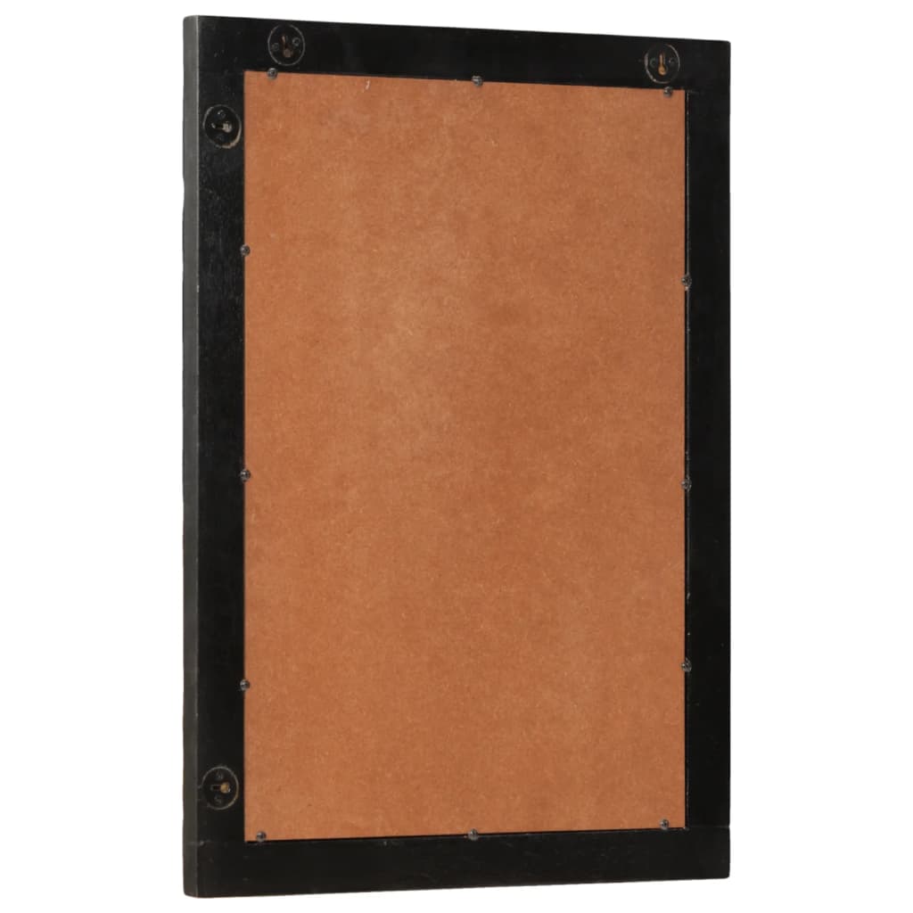 Bathroom Mirror 50X70X2.5 Cm Solid Wood Mango And Glass