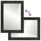 Bathroom Mirror 50X70X2.5 Cm Solid Wood Mango And Glass