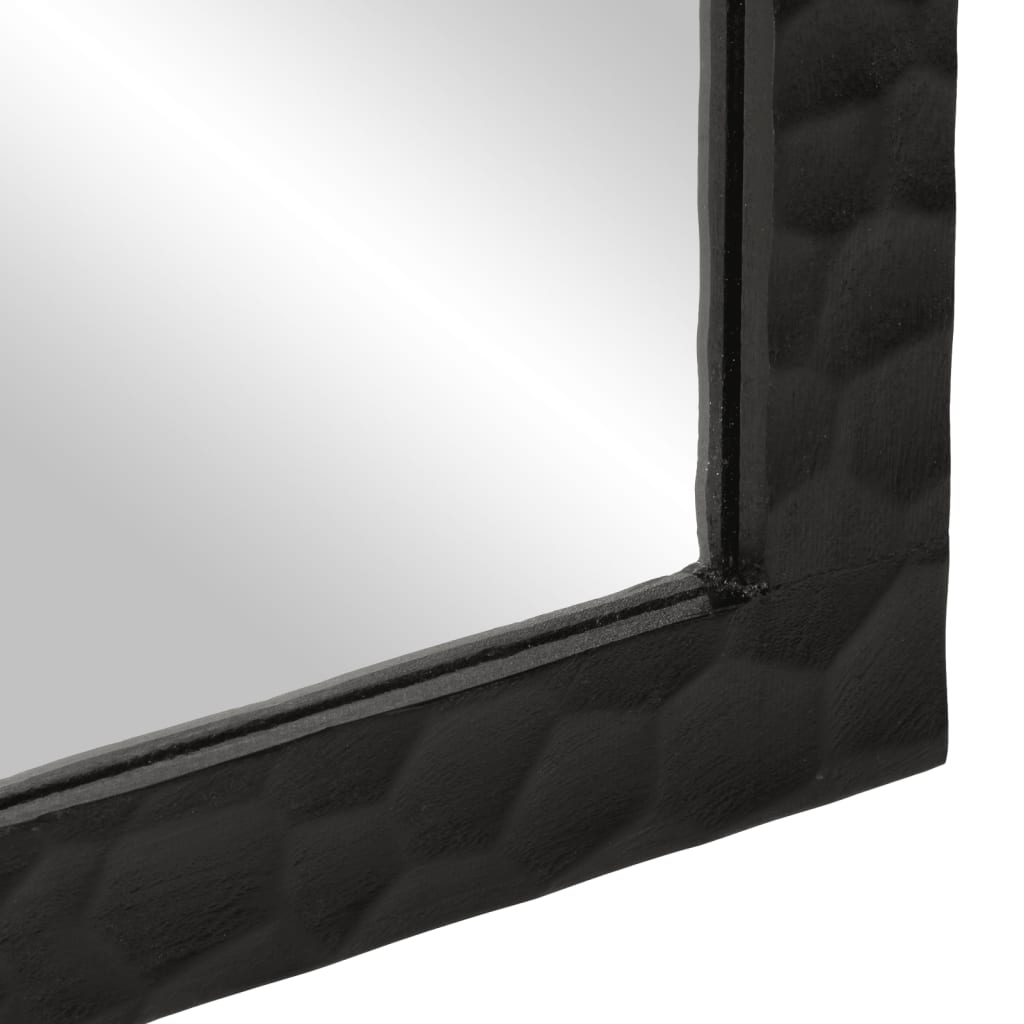 Bathroom Mirror 50X70X2.5 Cm Solid Wood Mango And Glass