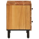 Bedside Cabinets 2 Pcs 40X33X46 Cm Solid Wood Acacia