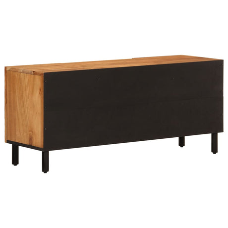 Tv Cabinet 105X33X46 Cm Solid Wood Acacia