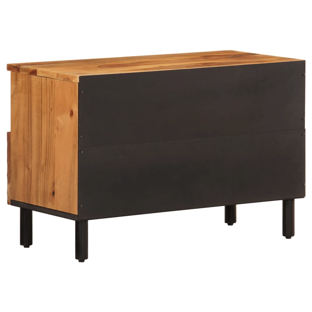 Tv Cabinet 70X33X46 Cm Solid Wood Acacia