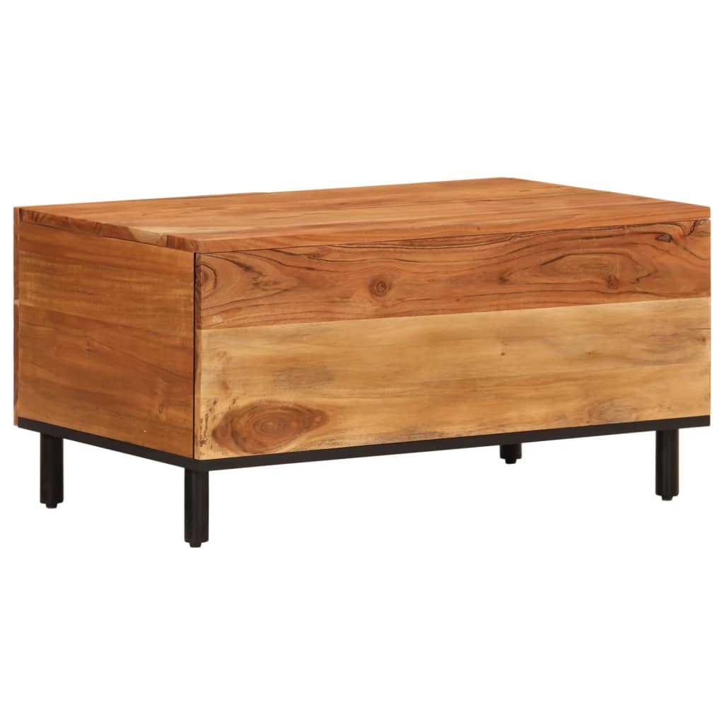 Coffee Table 80X50X40 Cm Solid Wood Acacia