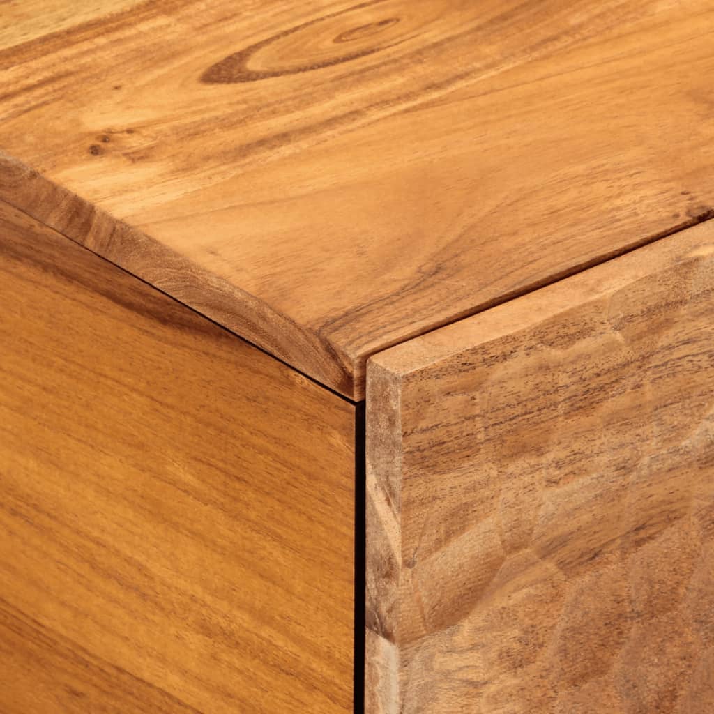 Coffee Table 80X50X40 Cm Solid Wood Acacia