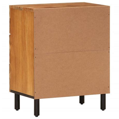 Bedside Cabinet 50X33X60 Cm Solid Wood Acacia