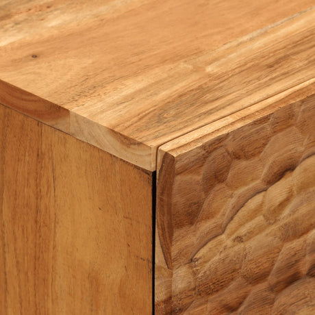 Bedside Cabinet 50X33X60 Cm Solid Wood Acacia