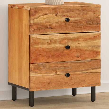 Bedside Cabinet 50X33X60 Cm Solid Wood Acacia