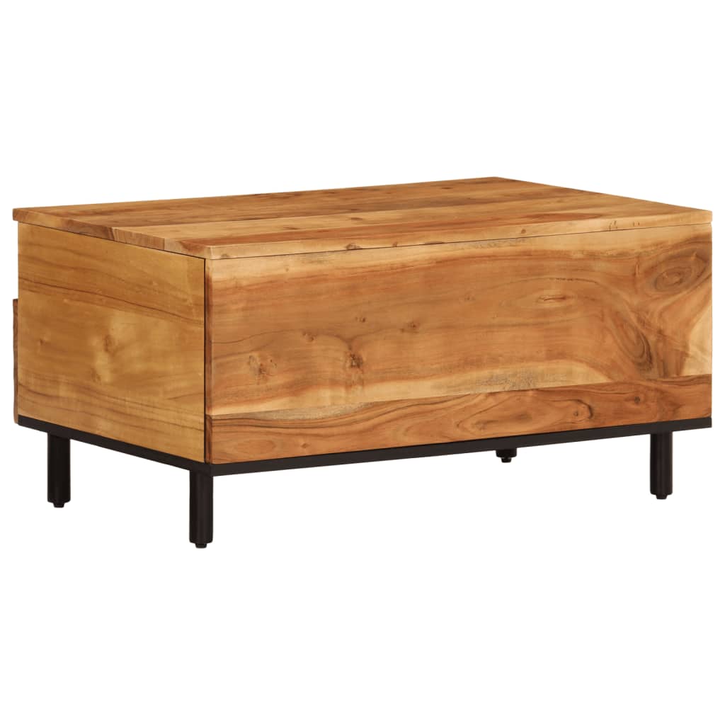 Coffee Table 80X54X40 Cm Solid Wood Acacia