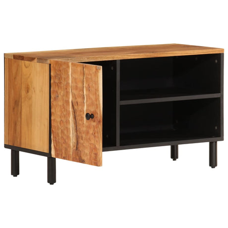 Tv Cabinet 80X33X46 Cm Solid Wood Acacia