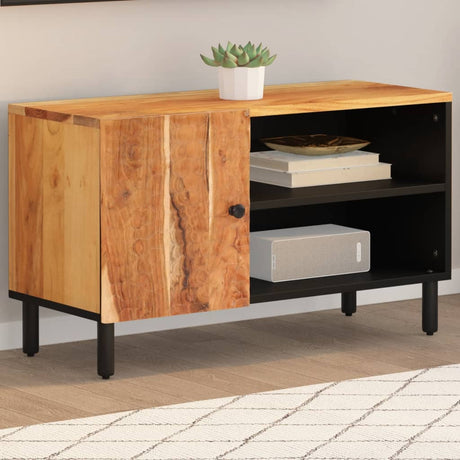 Tv Cabinet 80X33X46 Cm Solid Wood Acacia