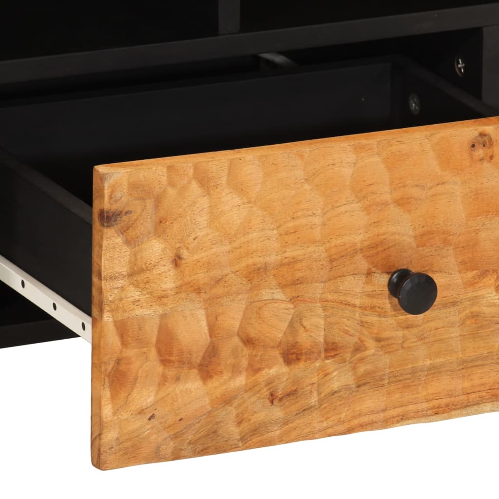 Tv Cabinet 100X33X46 Cm Solid Wood Acacia