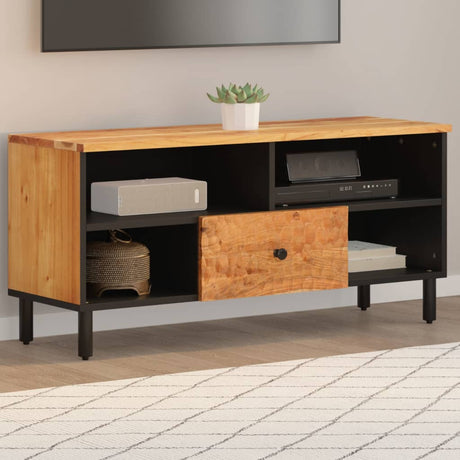 Tv Cabinet 100X33X46 Cm Solid Wood Acacia