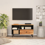 Tv Cabinet 80X33X46 Cm Solid Wood Acacia