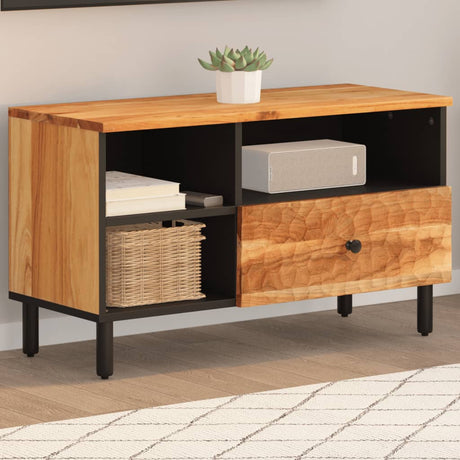 Tv Cabinet 80X33X46 Cm Solid Wood Acacia