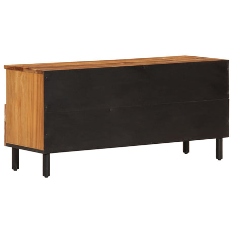 Tv Cabinet 100X33X46 Cm Solid Wood Acacia