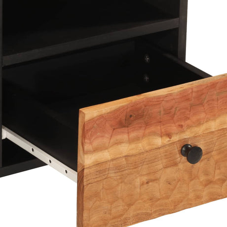 Tv Cabinet 100X33X46 Cm Solid Wood Acacia