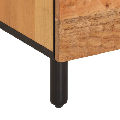 Tv Cabinet 100X33X46 Cm Solid Wood Acacia