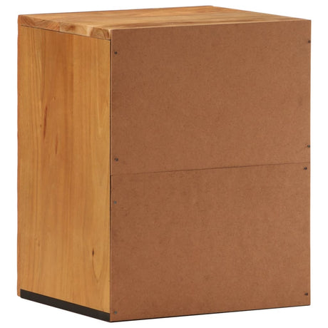 Bathroom Wall Cabinet 38X33X48 Cm Solid Wood Acacia