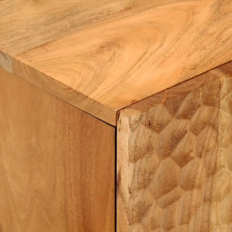 Bathroom Wall Cabinet 38X33X48 Cm Solid Wood Acacia