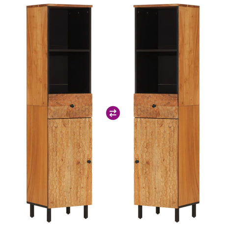 Bathroom Cabinet 38X33X160 Cm Solid Wood Acacia