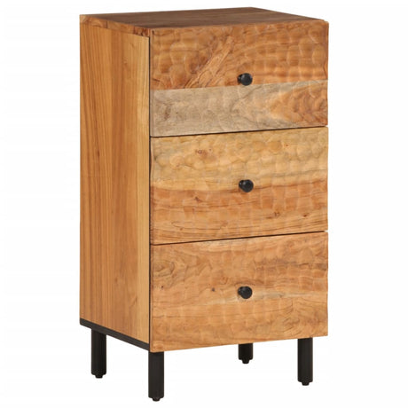 Side Cabinet 40X33X75 Cm Solid Wood Acacia