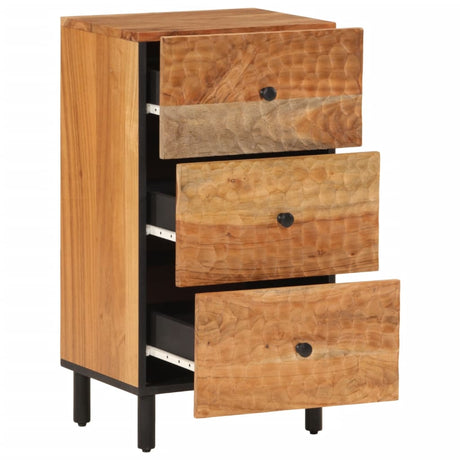 Side Cabinet 40X33X75 Cm Solid Wood Acacia
